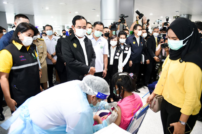 タイのワクチン接種会場