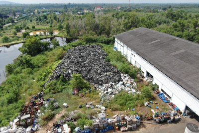 タイの廃棄物処理施設