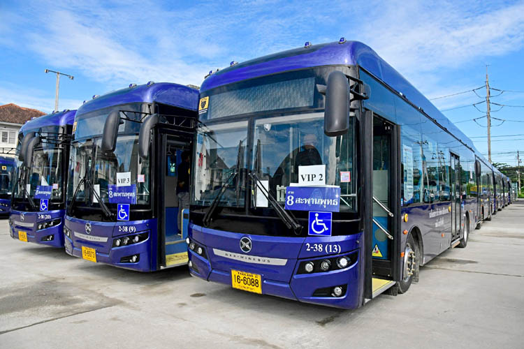 バンコクの電気バス