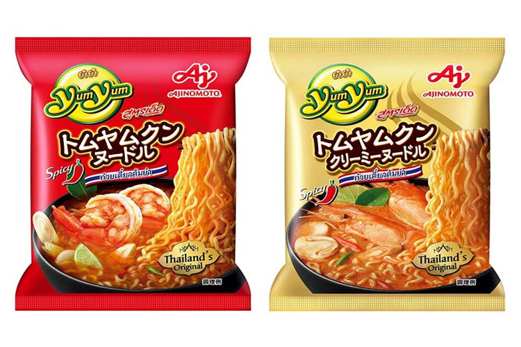 日本で発売する即席麺「ヤムヤム」