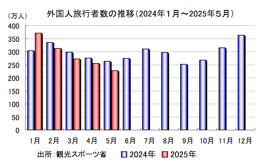 外国人旅行者数の推移