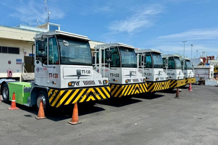 レムチャバン港に導入された電動車両