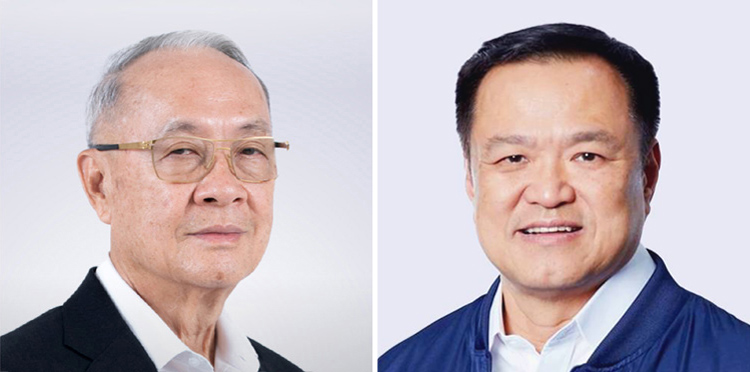 チャイカセム氏（左）とアヌティン氏