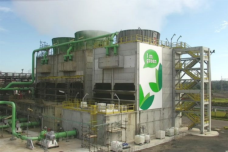 ブラスケムがブラジルで運営するバイオエチレン工場