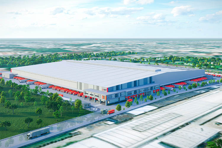 新倉庫の完成予想図