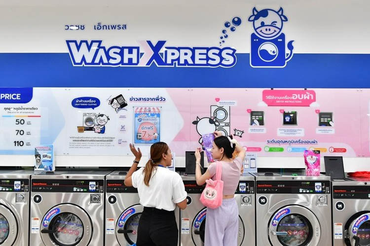 「ウオッシュ・エクスプレス」の店内