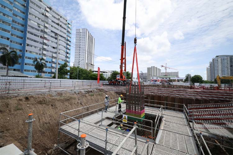 バンコクのデータセンター建設現場